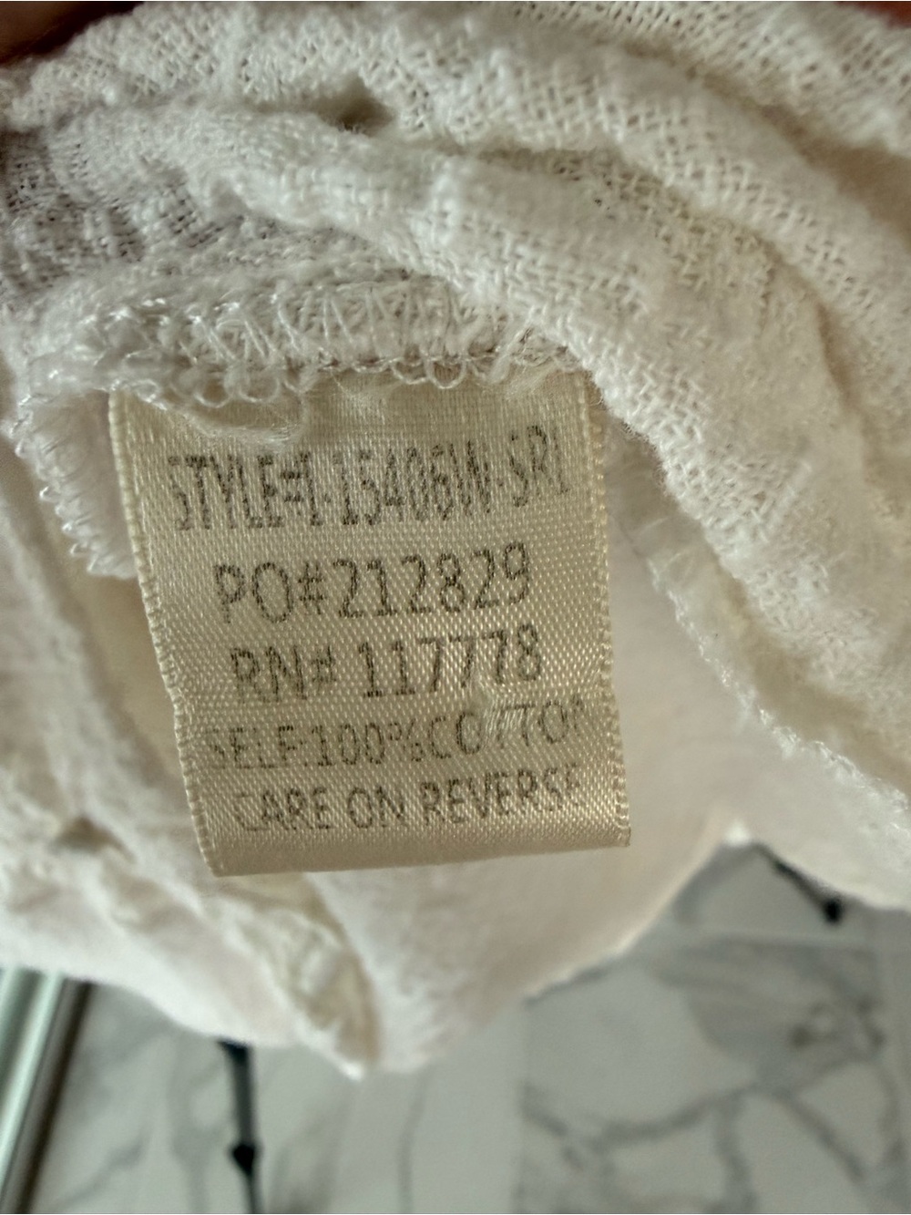 Lovestitch Ivory Lace Crochet Button-Front Boho Blouse Size Large - Picture 7 of 8